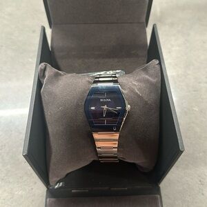 Bulova Women's Futuro Stainless Steel Bracelet Watch 30mm